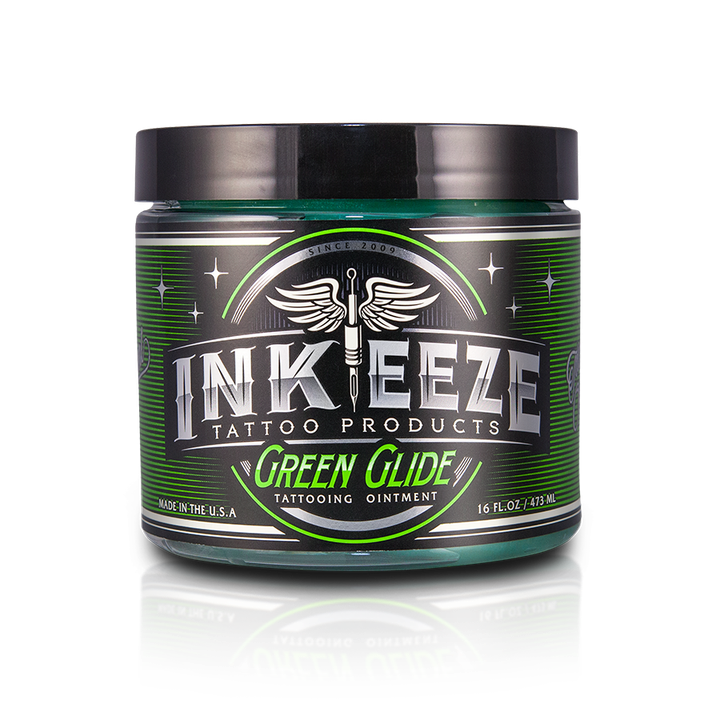 INK-EEZE Green Glide Tattoo Ointment 16oz